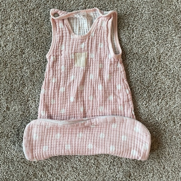 Baby Aspen baby swaddle Sweet Snuggles Muslin Wearable Blanket pink 0-6 months - Picture 5 of 10